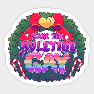 Make the Yuletide Gay Wreath Sticker